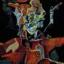 Der Krieger - Mischtechnik auf Leinwand, 80 x 100, 2012