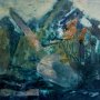 Landschaft - Mischtechnik/Collage, 80 x 60, 2000